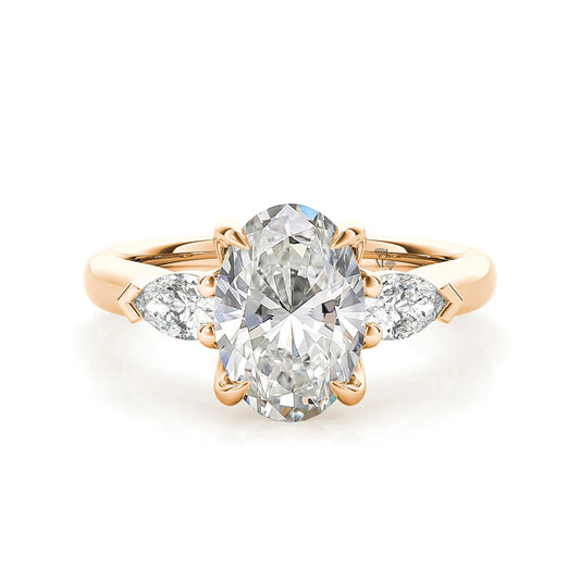 1.50 Carat Oval Cut Lab Diamond Ring, IGI Certificated Diamond Proposal Ring Mira Lab Diamonds