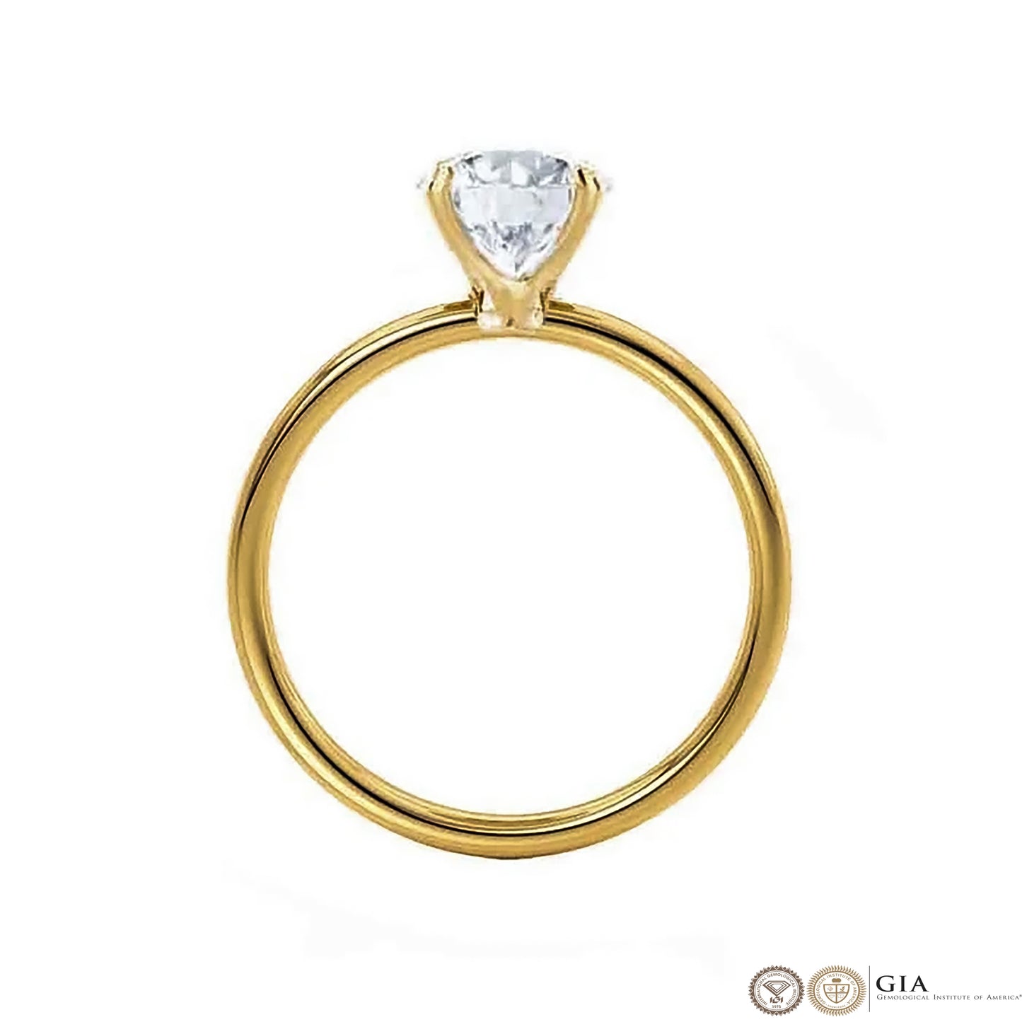 Solitaire 3 Carat Oval Cut Lab Grown Diamond Engagement Gold Ring, IGI Certificated Diamond Ring