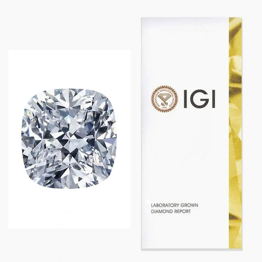 Cushion Cut Lab Grown Diamonds From 0.90 Carat to 11.00 Carat IGI Certificated D/E/F/G-VS1/VS2/VVS2